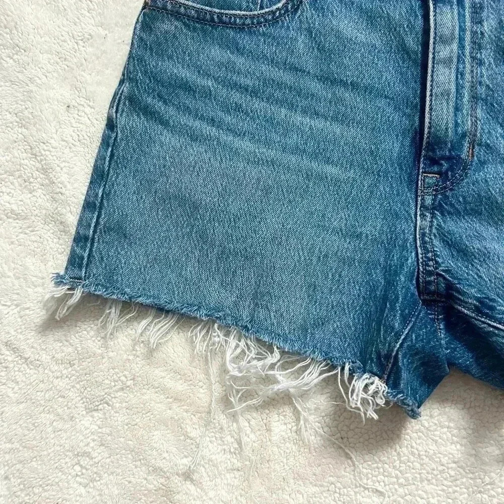 PacSun Stretch High Waisted Jean Shorts - Picture 4 of 7